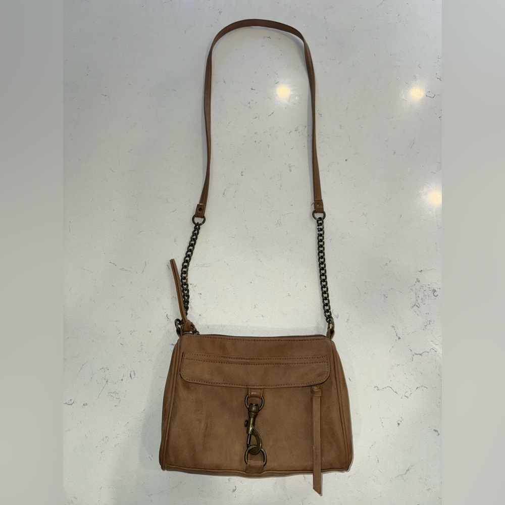 Tan Leather Crossbody Bag